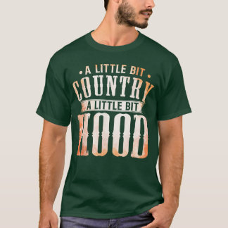 Country Music Lovers A Little Bit Country A Little T-Shirt