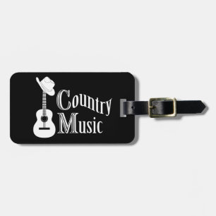 Country music luggage tag