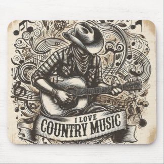 Country music mouse pad. pad