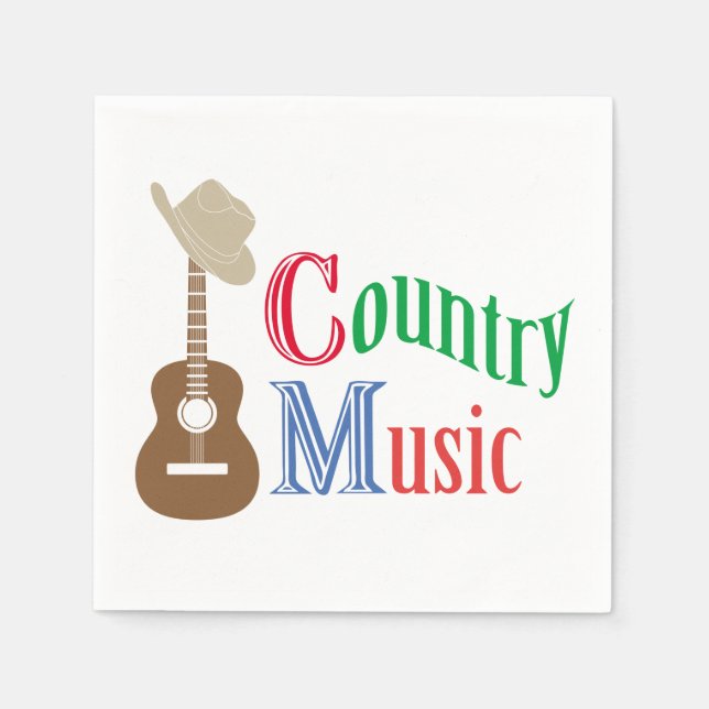 Country music napkin (Front)
