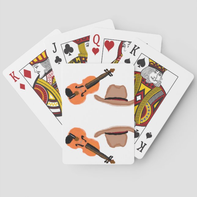 Country Music playing cards (Back)