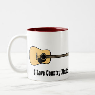 Country Music Two-Tone Coffee Mug
