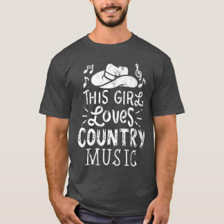 Country Music Western Hat Musician friend friends T-Shirt