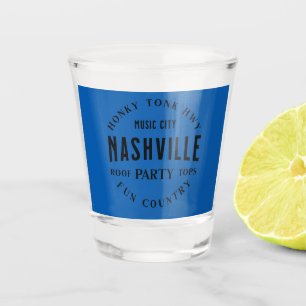 Country Music Whiskey Shot Glass Nashville Party