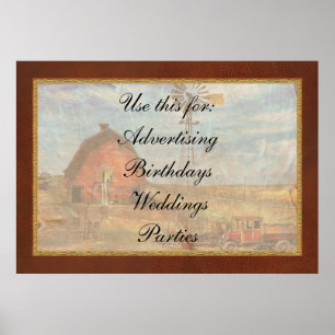 Country - ND - Dirt farming 1936 Poster