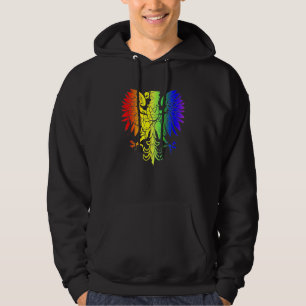 Country Of Poland Gay Pride Eagle Polish Gay Pride Hoodie