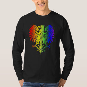 Country Of Poland Gay Pride Eagle Polish Gay Pride T-Shirt