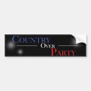 Country Over Party - Bumper Sticker