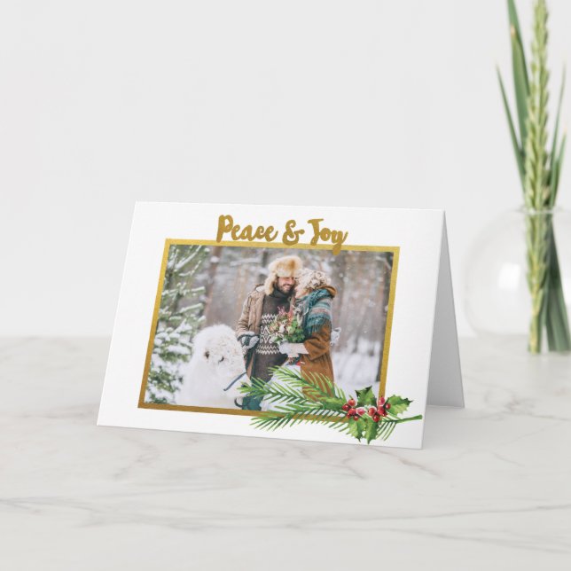 Country Photo Christmas Card (Front)