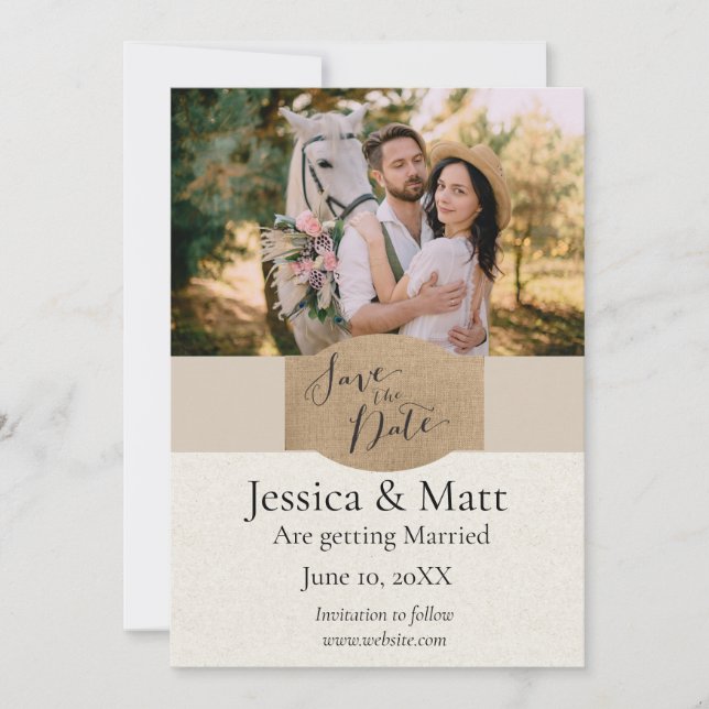 Country Photo Save the Date (Front)