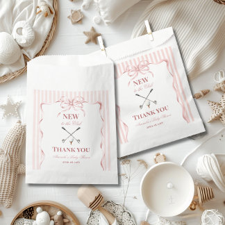 Country Pink Girl New to the Club Golf Baby Shower Favour Bag