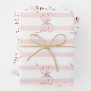 Country Pink New to the Club Girl Golf Baby Shower Wrapping Paper Sheet