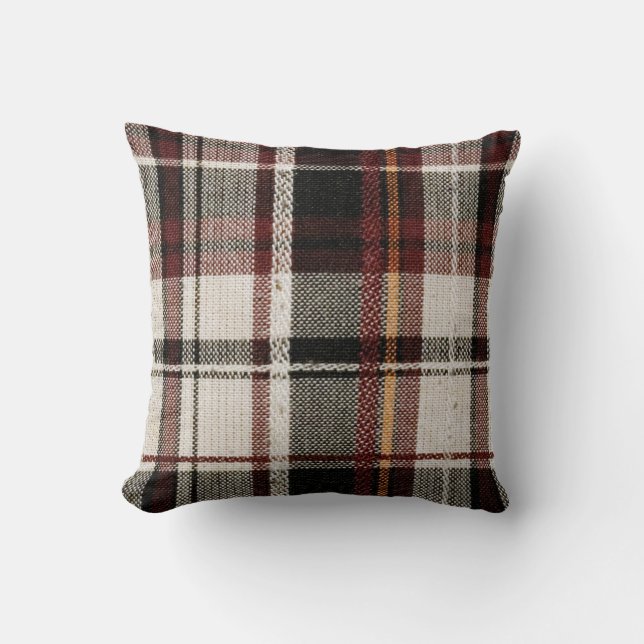 Country plaid cushion (Front)