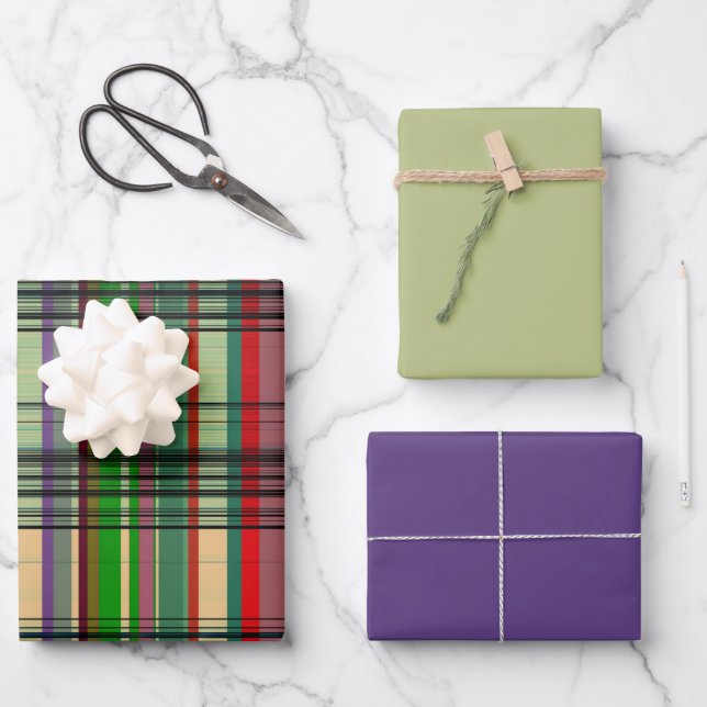 Country plaid Style 1 Wrapping Paper Sheet (Front)