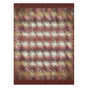 Country Plaid Table Cloth-Burgandy/Beige Design Tablecloth