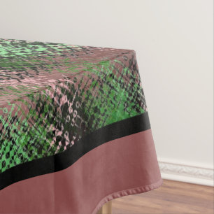 Country Plaid Table Cloth-Green/Pink Design 1 Tablecloth