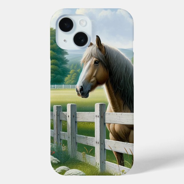 Country Pony Horse Birthday Party Case-Mate iPhone Case (Back)