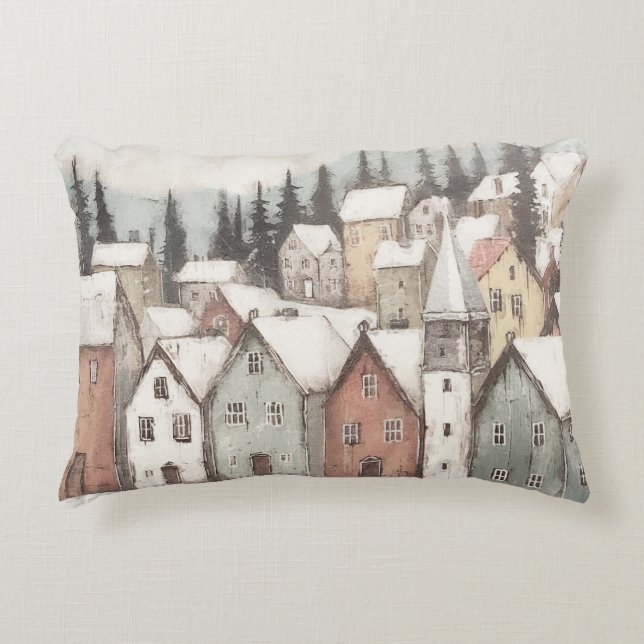 Country/Primitive Houses ACCENT PILLOW (Front)