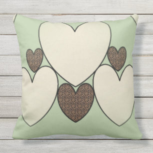 Country-Quilt_Suggle-Hearts(c)_Sage-Cheetah _LARGE Outdoor Cushion