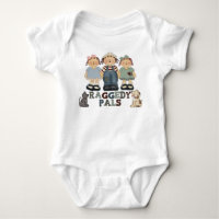 Country Raggedy Ann and Andy Pals Infants Bodysuit