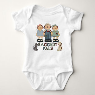 Country Raggedy Ann and Andy Pals Infants Bodysuit