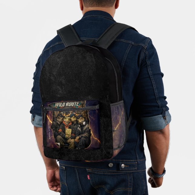 Country raised, city cool -  printed backpack (Insitu (Model))