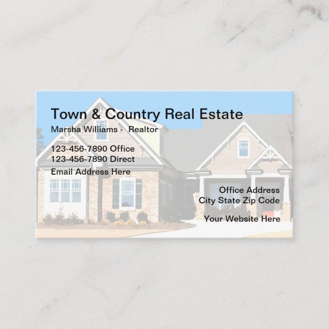 Country Real Estate Business Card (Front)