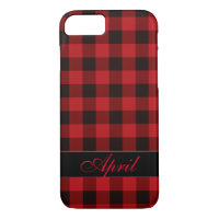 Country red and black plaid