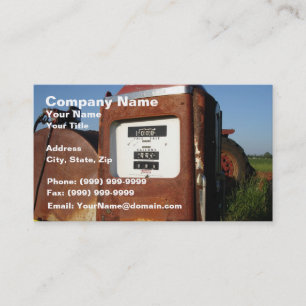 Country Road Gas Station Business Card
