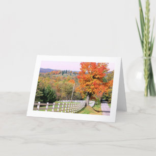 "COUNTRY ROAD IN AUTUMN" CARD