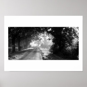 Country Road in Cheshire Poster
