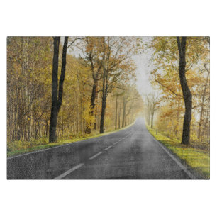 Country Road In Morning Cutting Board