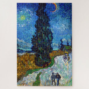 Country Road in Provence by Night, Van Gogh Jigsaw Puzzle