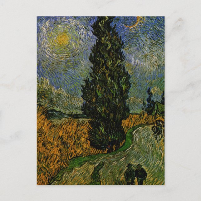 Country road in Provence - Van Gogh Postcard (Front)