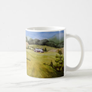 Country Road Mug rural farm barn shed fence summer