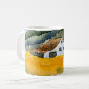Country Road Mug rural large barn hat field autumn