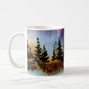 Country Road Mug rural pine rock cliff ocean wave
