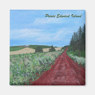 Country Road Square Magnet