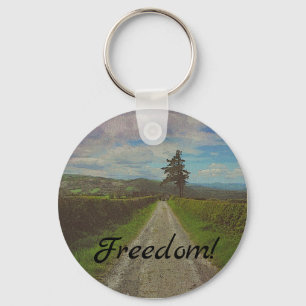 Country road to roam key ring