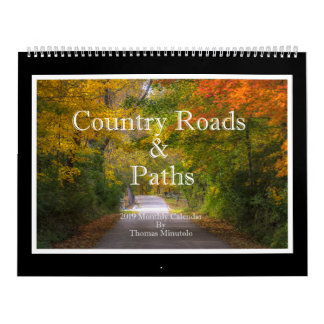 Country Roads & Paths Monthly Calendar