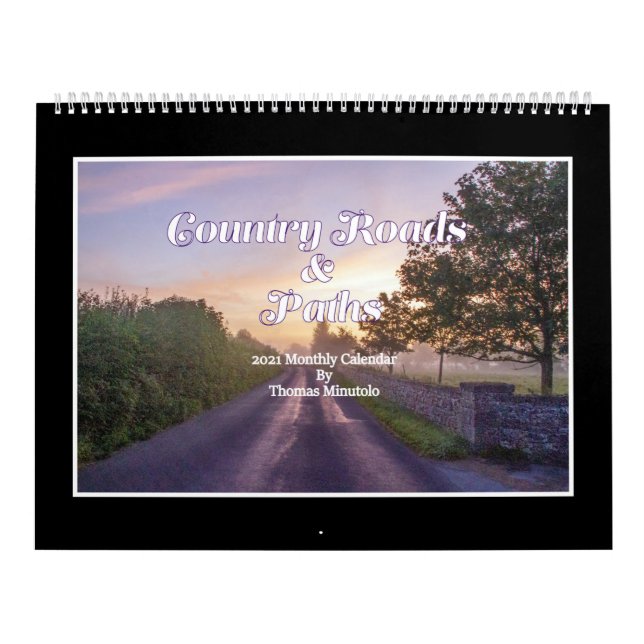 Country Roads & Paths Monthly Calendar (Cover)