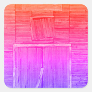 Country Roads rustic landscape and nature Square Sticker