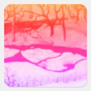 Country Roads rustic landscape and nature Sticker