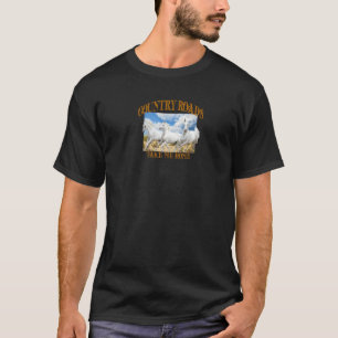 Country Roads Take Me Home Horses Running In The W T-Shirt