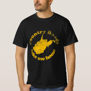 country roads west virginia take me home T-Shirt
