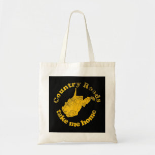 Country Roads West Virginia Take Me Home Tote Bag