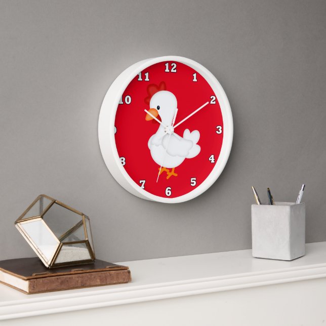 Country Rooster Kitchen wall clock (Office)
