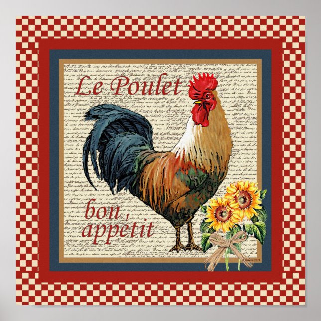 Country Rooster Poster (Front)