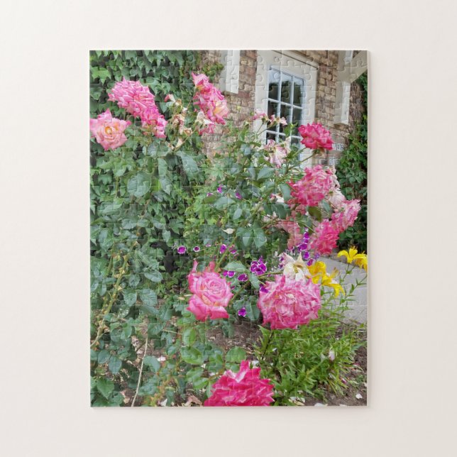 Country Rose Garden Jigsaw Puzzle (Vertical)