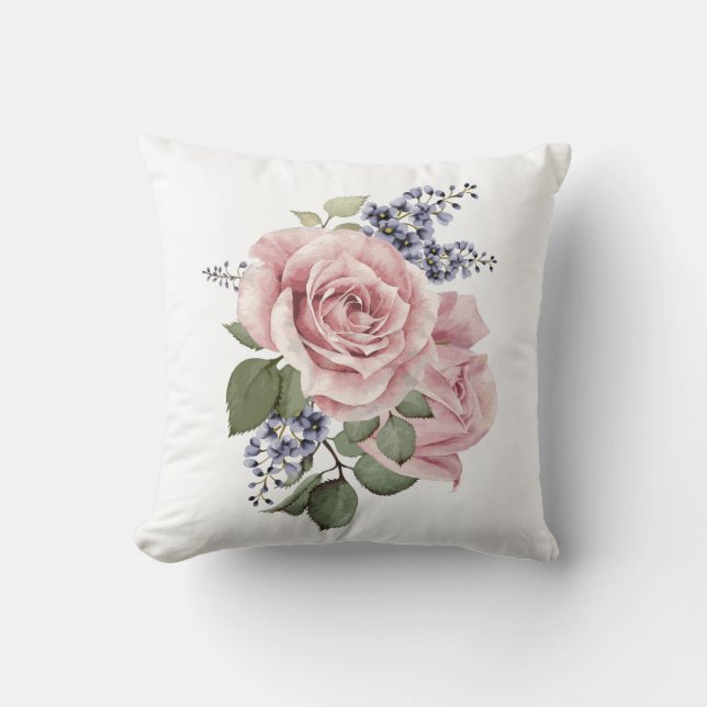 Country Rose Reversible  Cushion (Front)